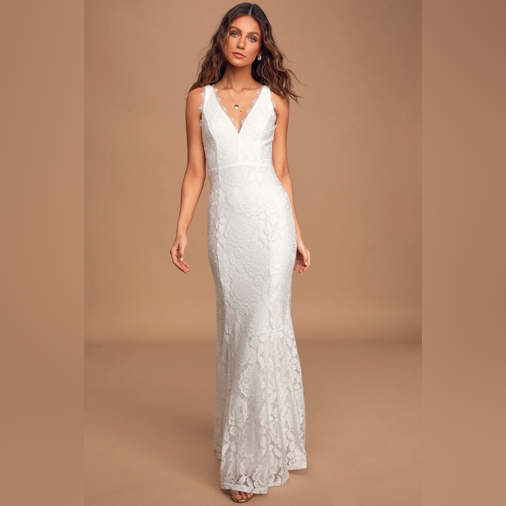 Lulus Lace Mermaid Maxi Dress size XL
